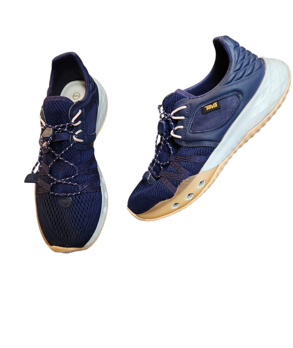Teva Navy Terra-Float Churn Sneakers "Churn It Up" Size 8 Water/Athletic Bungee